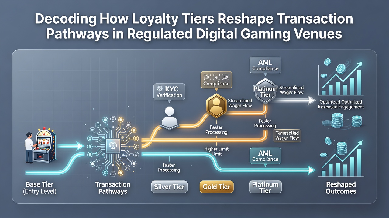 Flowchart illustrating tier-based transaction approvals at a licensed gaming venue