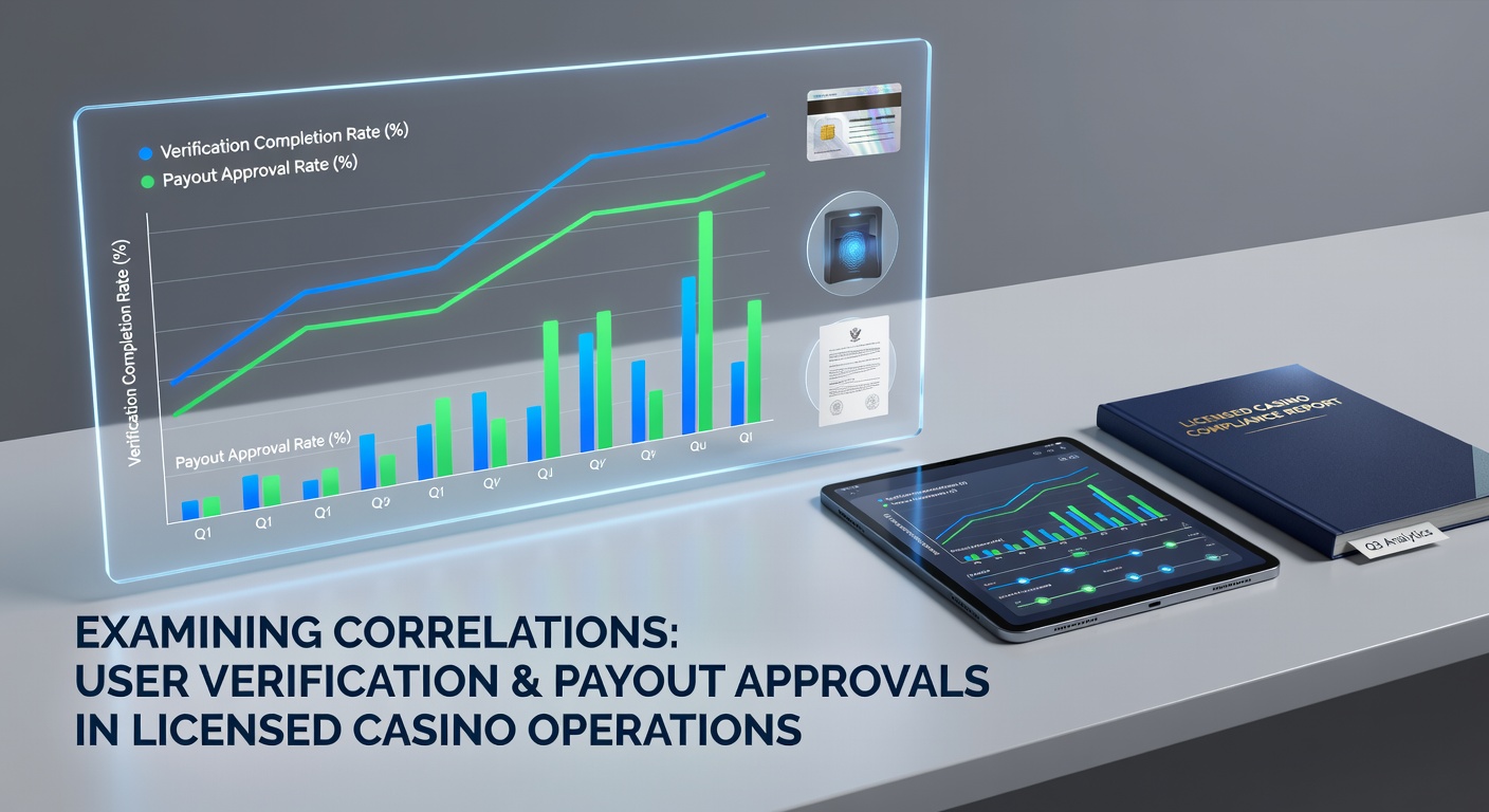 Casino verification and payout processing workflow diagram showing identity checks linked to approval stages