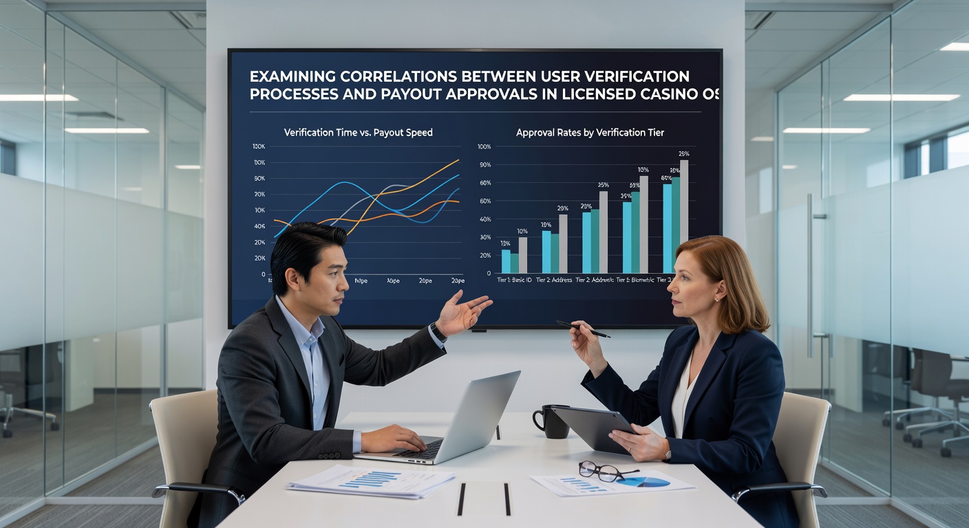 Data chart illustrating verification completion rates versus average payout approval times across licensed casino operators