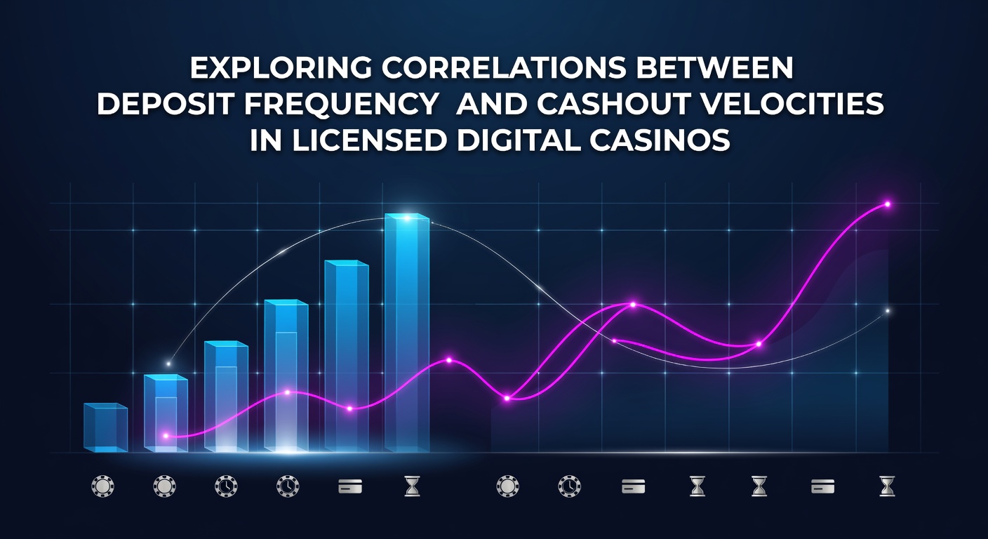 Graph showing deposit frequency trends alongside cashout velocity metrics across multiple licensed casino platforms