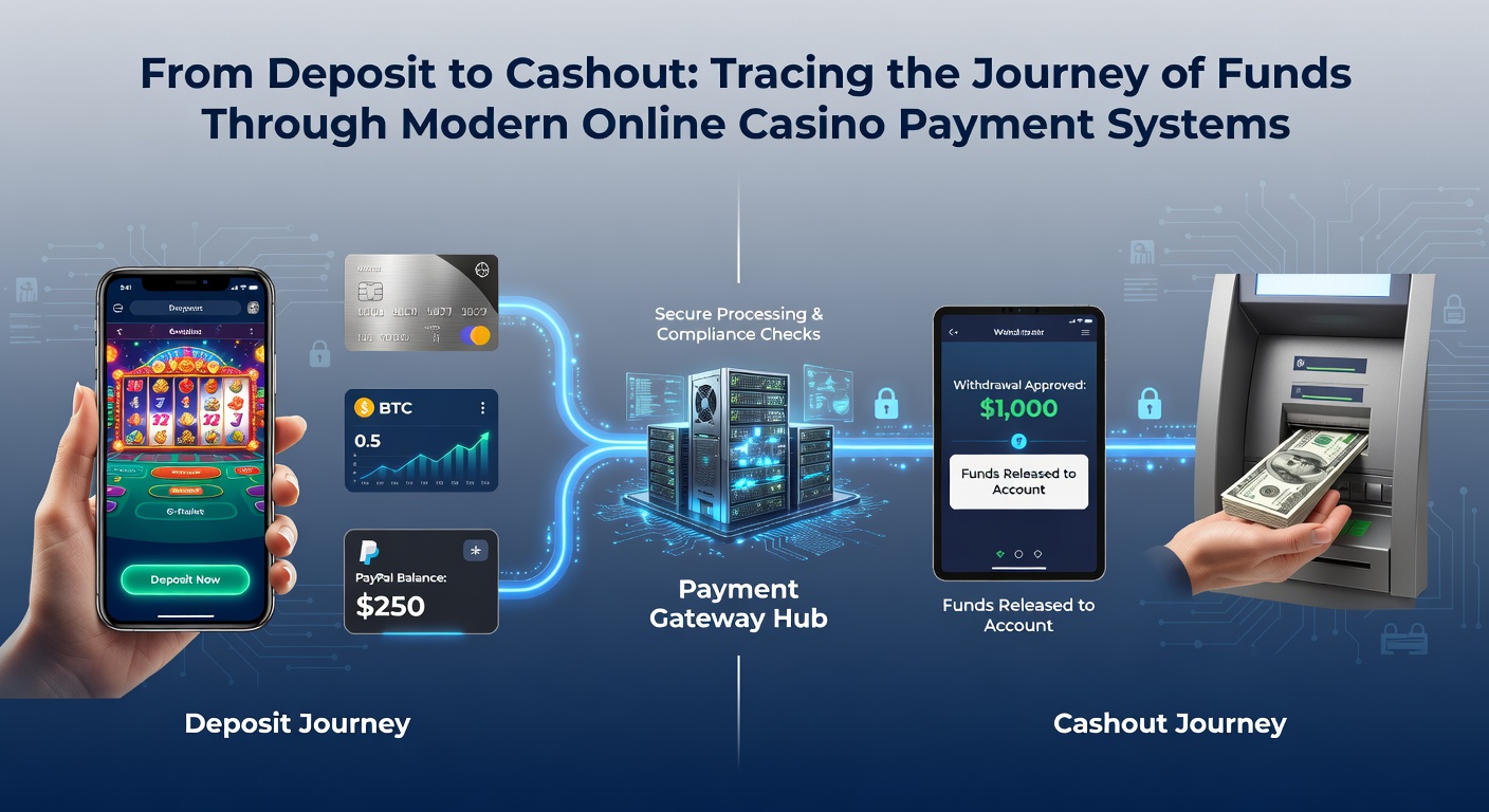 Secure transaction interface displaying verified payment methods and real-time balance updates at an online casino