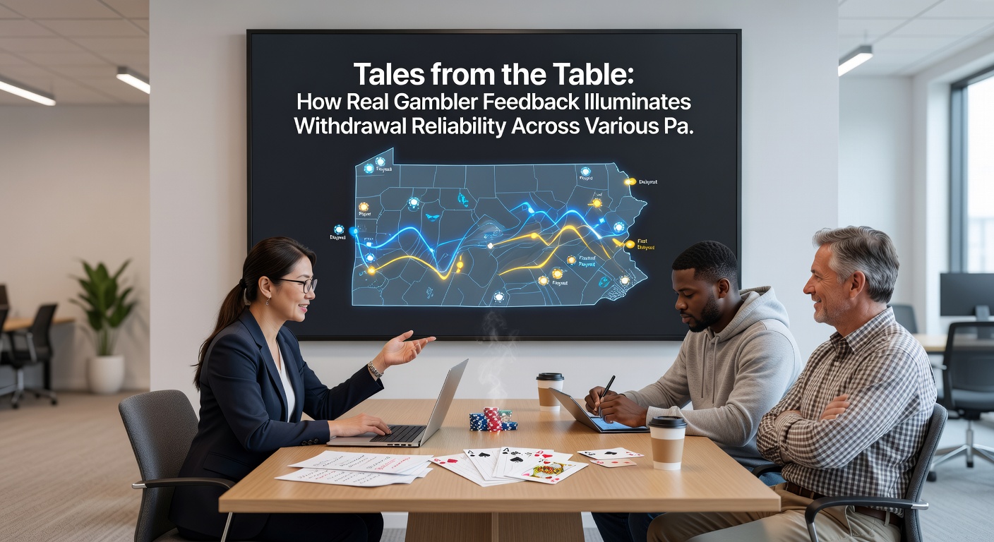 Player feedback charts comparing payout speeds for e-wallets, bank transfers, and cryptocurrency methods